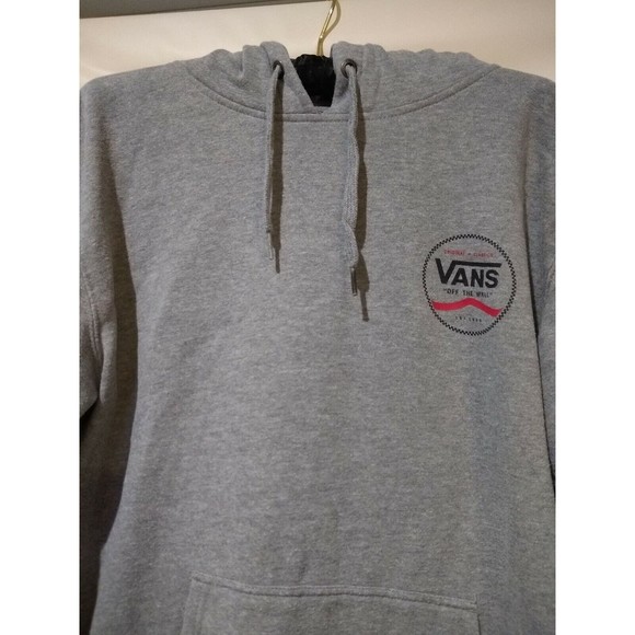 VANS Unisex Gray  Hooded Sweatshirt Size Medium (663) - Picture 9 of 12